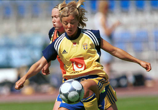 Fotboll, EM, dam, Sverige, Tina Nordlund