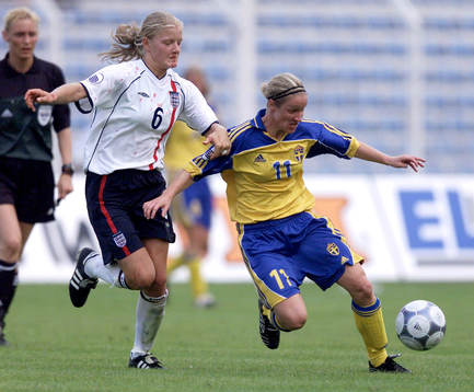 Jena,FotbollsEM Damer, Victoria Svensson, Sverige, möter