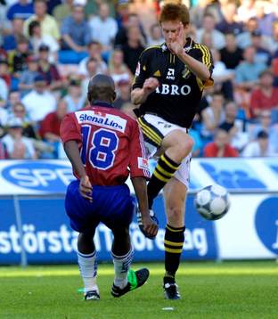 Valter Tomaz, Örgryte och  Patrik Andersson, AIK