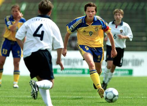 Malin Andersson, Sverige gjode idag sin 100:e landskamp