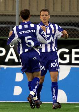 Magnus Erlingmark och Steinar Pedersen, Göteborg, jubel