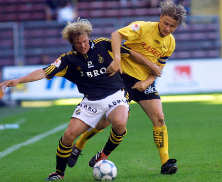 Daniel Tjernström, AIK och Stefan Andreasson, Elfsborg
