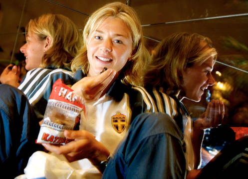 Fotboll, EM, Dam, Tina Nordlund, Sverige älskar lakrits