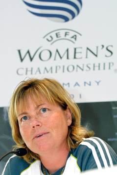Fotboll, EM, dam, Marika Domanski Lyfors, Sveriges