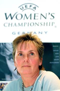 Fotboll, EM, dam, Tina Theune-Meyer, Tyskland,