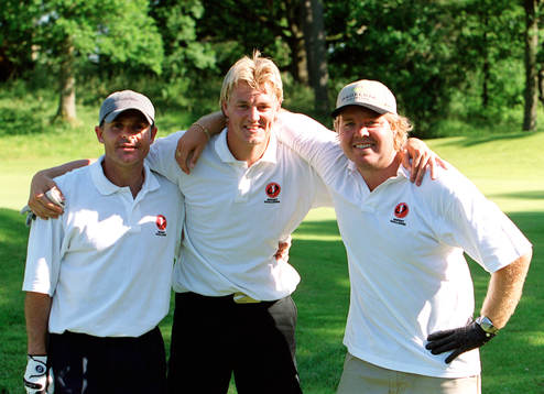 Anders Limpar, Mattias Svensson och Tomas Brolin, fotboll
