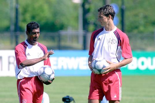 Zlatan Ibrahimovic, Ajax, första träning i ny klubb. Till