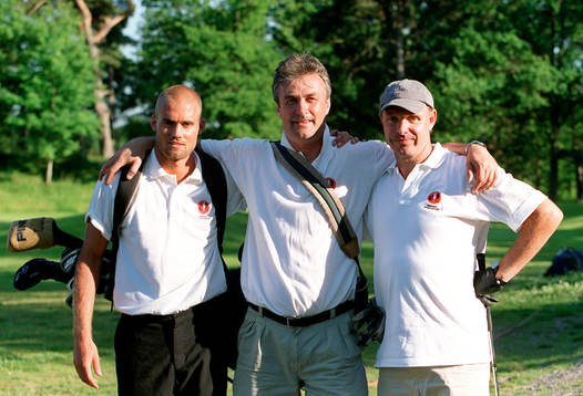 Fr v Olof Mellberg, Ralf Edström och Thomas Ravelli,