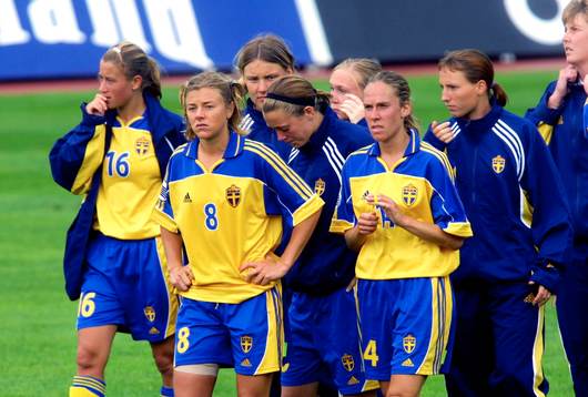 Ett besviket Sverige med Tina Nordlund i spetsen, depp