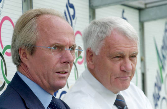 Sven-Göran Eriksson, förbundskaptem och Bobby Robson