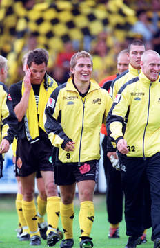 Peter Hiir-Salakka och Daniel Heinesson, Mjällby