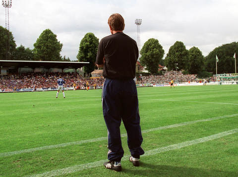 Fotboll, Allsvenskan, Halmstad - Hammarby. Tom Prahl,