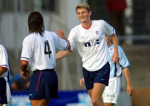 Tore Andre Flo och Lorenzo Amoruso, Rangers