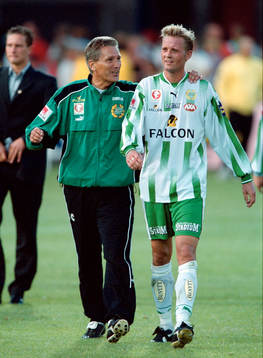 Sören Cratz , tränare och Peter Markstedt, Hammarby