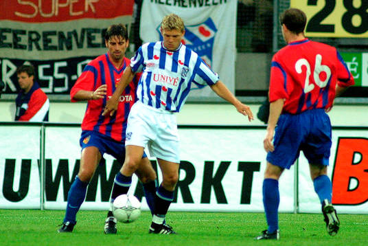 Fotboll, Holländska, Heerenveen - FC Basel Markus Albäck,
