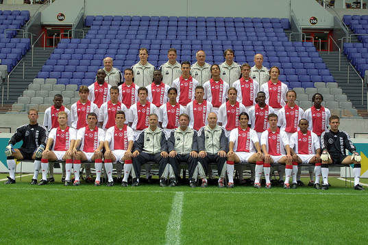 Fotboll, Zlatan Ibrahimovic, Ajax, lagbild