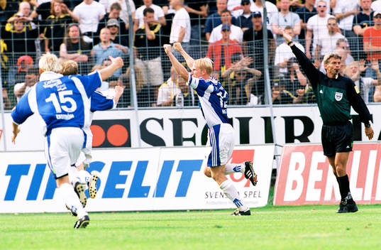 Petter Hansson, Halmstad, jubel