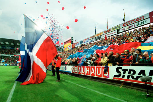 Helsingborgsklacken, Helsingborg, supporter, flagga