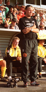 Mjällby-Brage: Marcus Ekenberg, Mjällby och Hans Larsson,