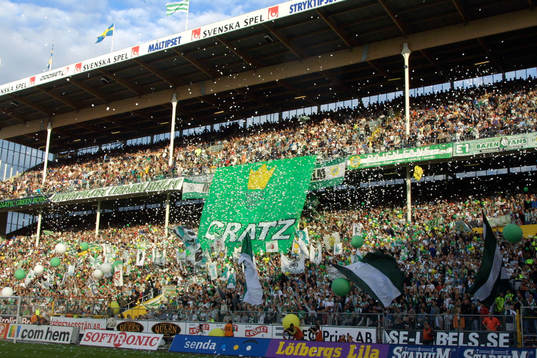 Fotboll, allsvenskan, Hammarby, supporter. Supportrarna