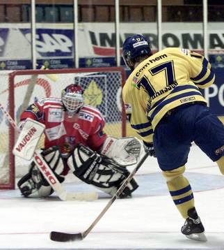 Sverige - Tjeckien: Mathias Johansson, Sverige