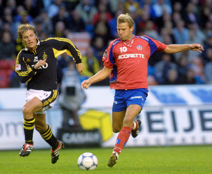 Hans Eklund, Helsingborg och Daniel Tjernström, AIK