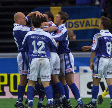 fotboll, Sundsvall, jubel