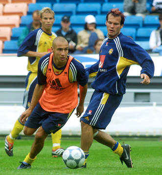 Henrik Larsson, Niklas Alexandersson och Fredrik Ljungberg