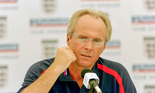 England manager Sven-Goran Eriksson at press conference