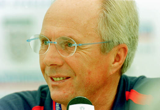 England manager Sven-Goran Eriksson at press conference