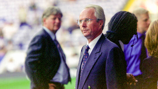 England manager Sven-Goran Eriksson