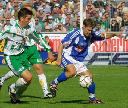Stefan Selakovic, Halmstad och Johan Andersson, Hammarby