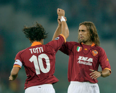 Batistuta och Totti, Roma