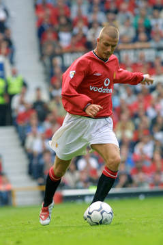 Fotboll, Manchester United - Fulham, David Beckham,