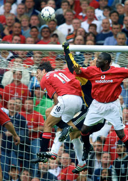 Fotboll, Manchester United - Fulham, Ruud van Nistelrooy,