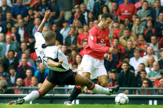 Fotboll, Manchester United - Fulham, Ryan Giggs, Manchester