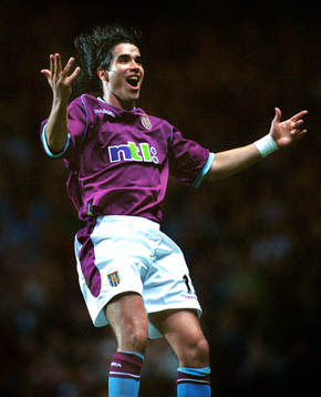 Fotboll, engelsk, Jean Pablo Angel, Aston Villa, jubel