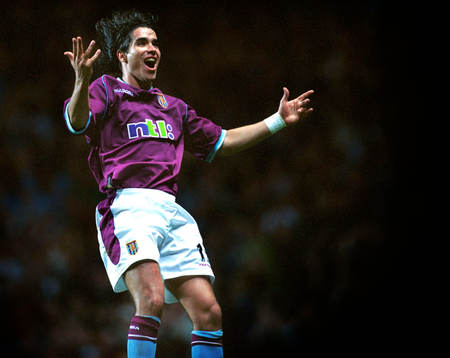 Fotboll, engelsk, Jean Pablo Angel, Aston Villa, jubel