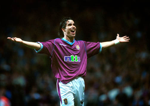 Fotboll, engelsk, Jean Pablo Angel, Aston Villa, jubel
