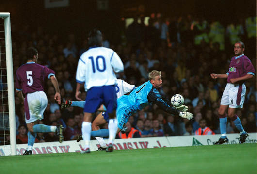 Fotboll, engelsk, Peter Schmeichel, målvakt, Aston Villa