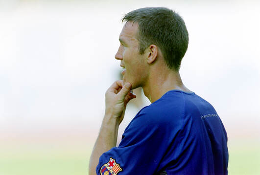 Patrik Andersson of Barcelona