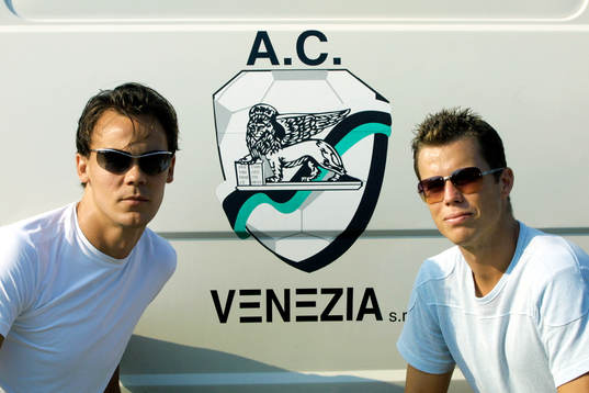 Daniel Andersson och Joachim Björklund i Venedig