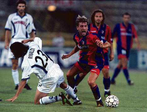 Fotboll, italiensk, Bologna - Atalanta. Alessandro Rinaldi,