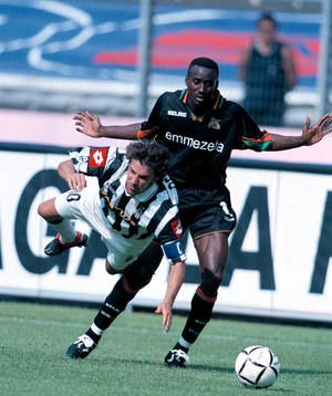 Fotboll, italiensk, Juventus - Venezia. Alessandro Del