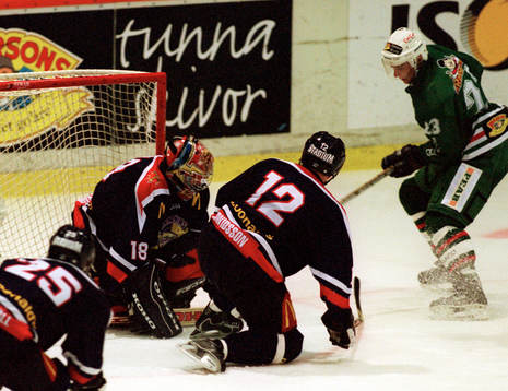 Ishockey, tränings-match, Rögle BK - Halmstad Hammers