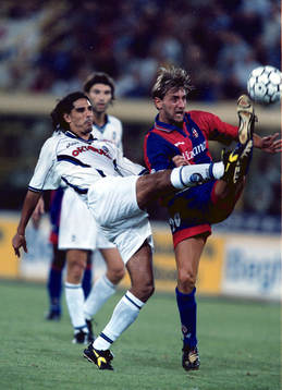 Fotboll, italiensk, Bologna - Atalanta. NN, Atalanta och