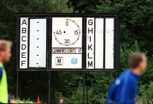 Resultattavla, småklubbsfotboll