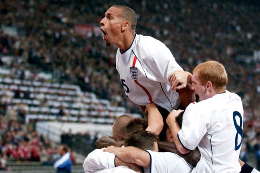 Rio Ferdinand, England  jubel