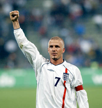 David Beckham, England, jubel
