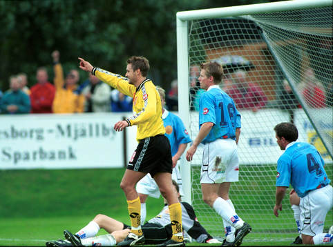 Fotboll, Superettan, Marcus Ringberg, Mjällby, jubel